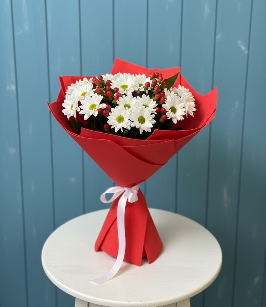 Букет цветов из: Хризантемы в Советской Краснодарского края