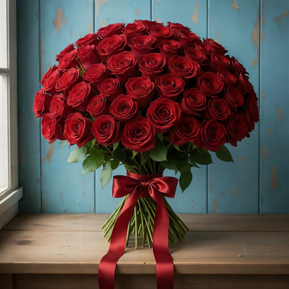 Букет Красные розы Блэк Меджик в Советской Краснодарского края