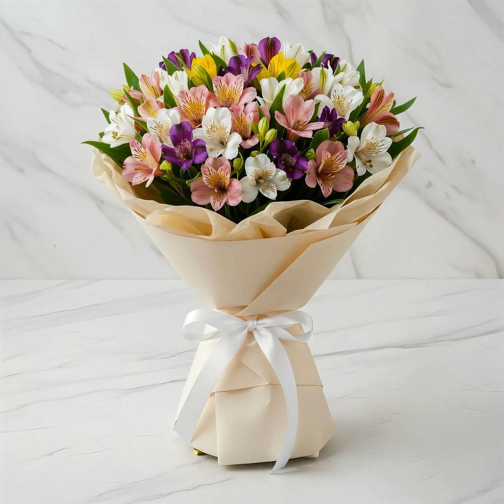 Букет цветов из: Альстромерии в Советской Краснодарского края