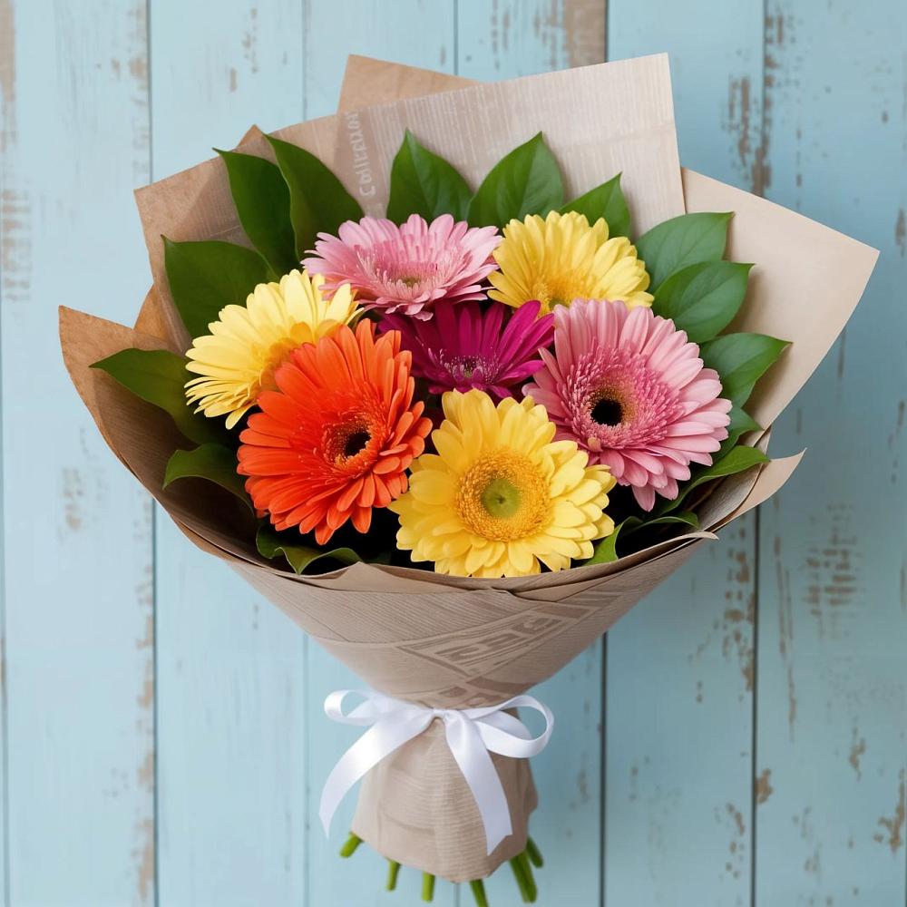 Букет цветов из: Герберы в Советской Краснодарского края