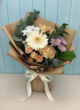 Букет цветов из:  Герберы и Хризантемы #REPLACE_PRED# Советской Краснодарского края
