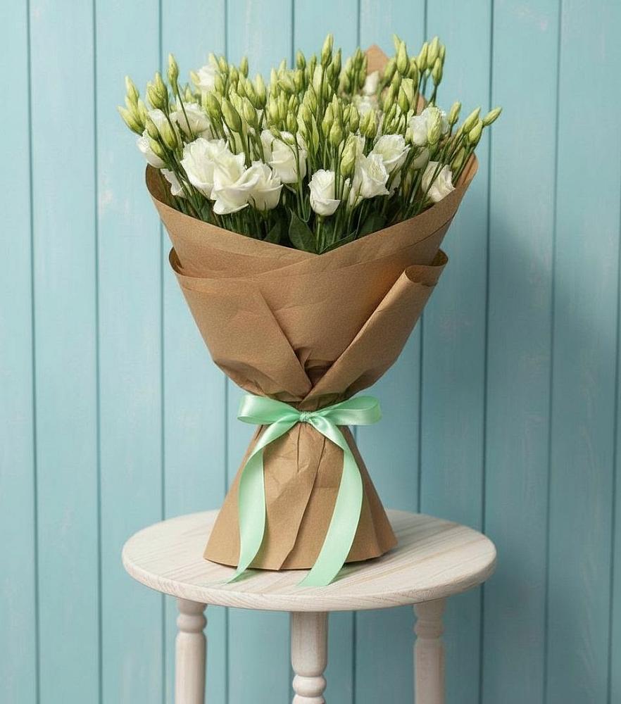 Букет цветов из: Лизиантусы в Советской Краснодарского края