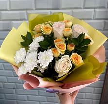 Букет цветов из:  Розы и Хризантемы #REPLACE_PRED# Советской Краснодарского края