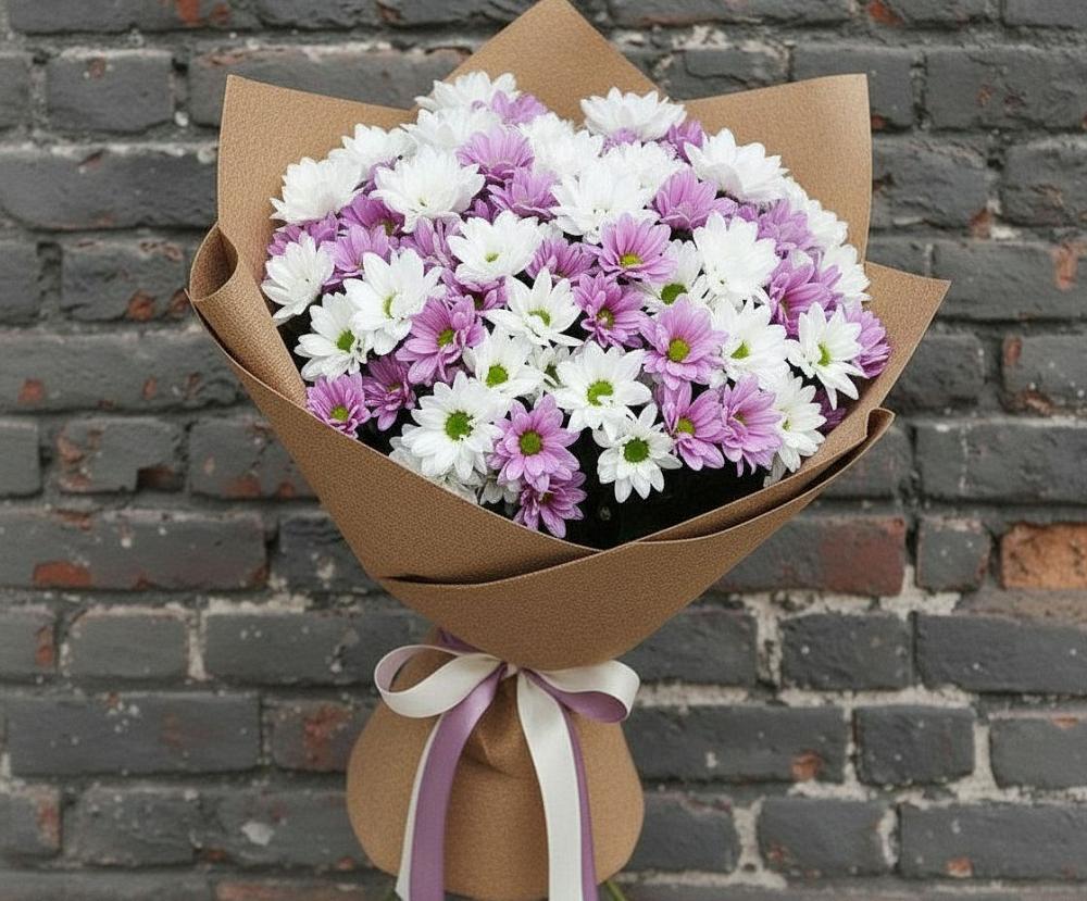 Букет цветов из: Хризантемы в Советской Краснодарского края