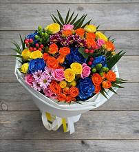 Букет цветов из:  Розы и Хризантемы в Советской Краснодарского края