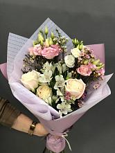 Букет цветов из:  Альстромерии, Розы и Лизиантусы #REPLACE_PRED# Советской Краснодарского края