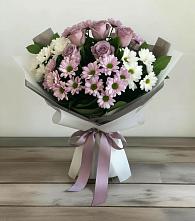 Букет цветов из:  Хризантемы и Розы в Советской Краснодарского края