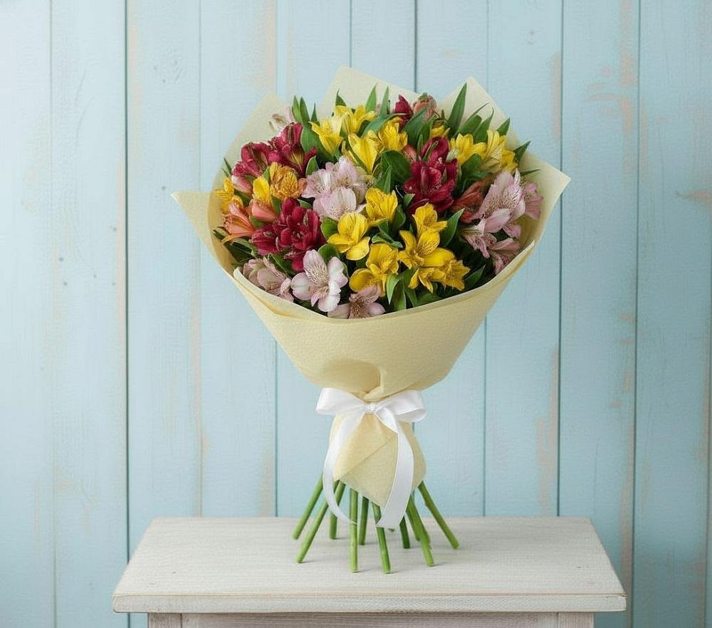 Букет цветов из: Альстромерии в Советской Краснодарского края